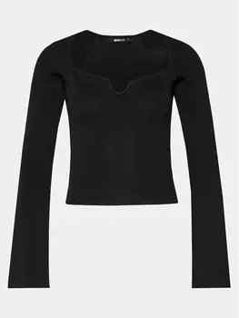 Узкая блузка Gina Tricot, черный