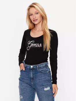 Узкая блузка Guess, черный