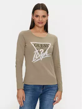 Узкая блузка Guess, зеленый
