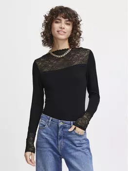 Узкая блузка Ichi, черный