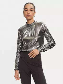 Узкая блузка Karen By Simonsen, серебряный