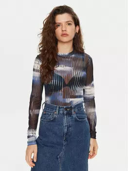 Узкая блузка Karl Lagerfeld Jeans, мультиколор