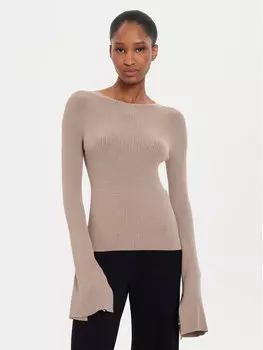 Узкая блузка Kontatto, коричневый