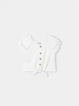 Узкая блузка Mayoral, экрю