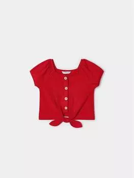 Узкая блузка Mayoral, красный