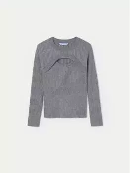 Узкая блузка Mayoral, серый