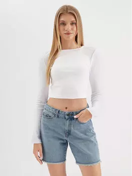 Узкая блузка Noisy May, белый