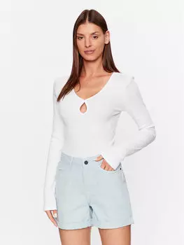 Узкая блузка Noisy May, белый