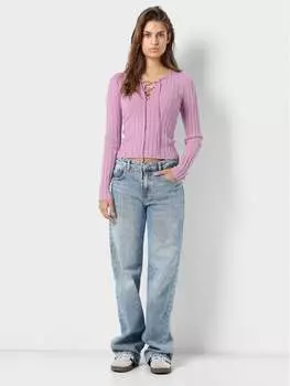 Узкая блузка Noisy May, розовый