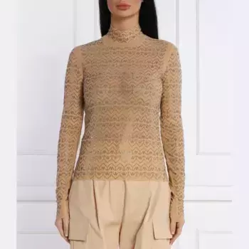 Узкая блузка Patrizia Pepe, бежевый