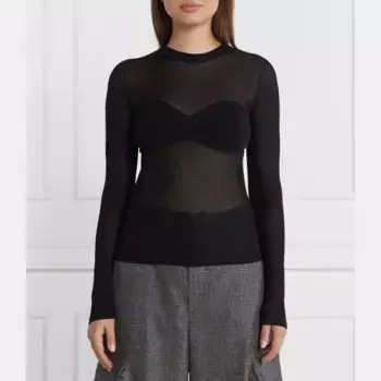 Узкая блузка Patrizia Pepe, черный