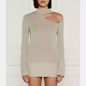 Узкая блузка Patrizia Pepe, серый