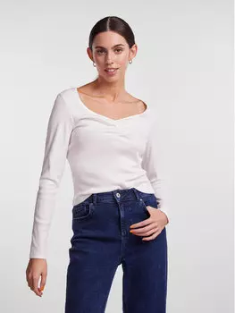 Узкая блузка Pieces, белый