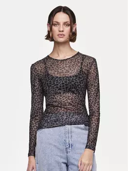 Узкая блузка Pieces, черный