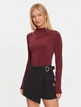 Узкая блузка Pieces, красный