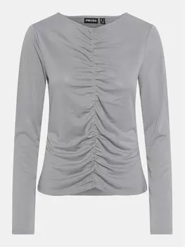 Узкая блузка Pieces, серый