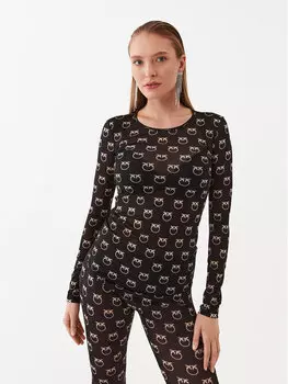 Узкая блузка Pinko, черный