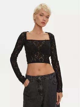 Узкая блузка Rotate, черный