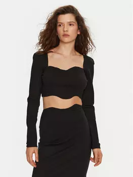 Узкая блузка Staud, черный