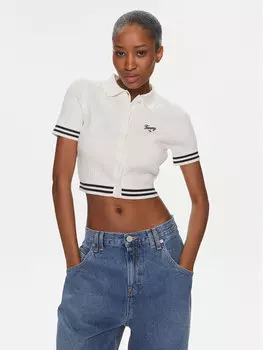 Узкая блузка Tommy Jeans, экрю