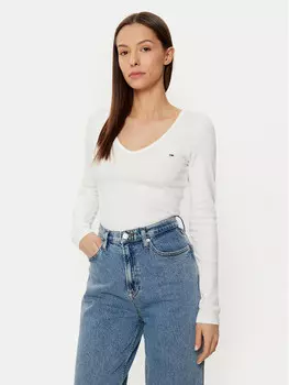 Узкая блузка Tommy Jeans, экрю
