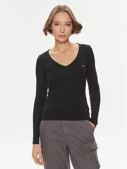 Узкая блузка Tommy Jeans, черный