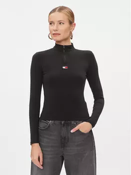Узкая блузка Tommy Jeans, черный