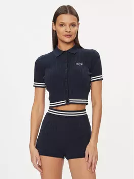 Узкая блузка Tommy Jeans, синий