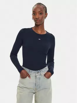 Узкая блузка Tommy Jeans, синий