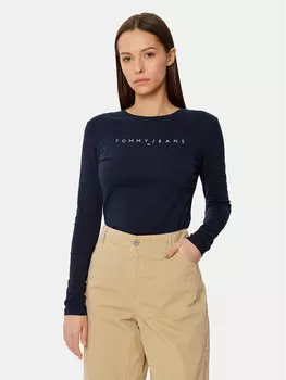 Узкая блузка Tommy Jeans, синий
