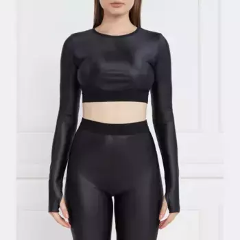 Узкая блузка Versace, черный