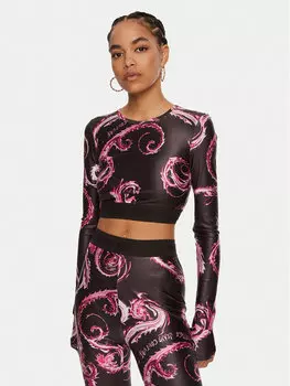 Узкая блузка Versace Jeans Couture, черный