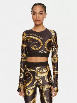 Узкая блузка Versace Jeans Couture, черный