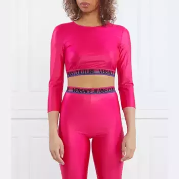 Узкая блузка Versace, красный