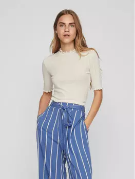 Узкая блузка Vila, бежевый