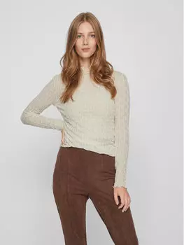 Узкая блузка Vila, бежевый