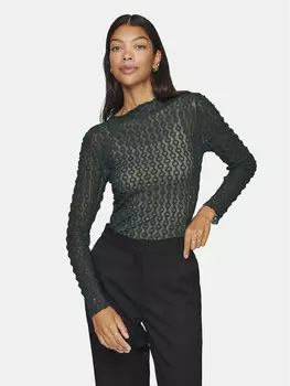 Узкая блузка Vila, зеленый