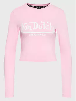 Узкая блузка Von Dutch, розовый