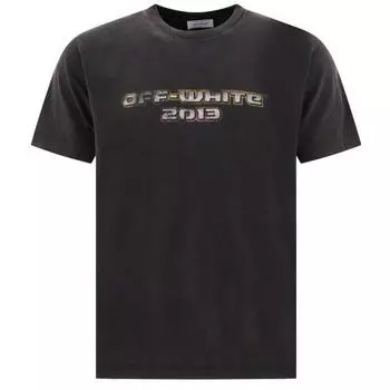 Узкая черная футболка Bacchus Off-White, черный