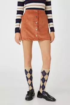 Узкая джинсовая юбка Koton, красный