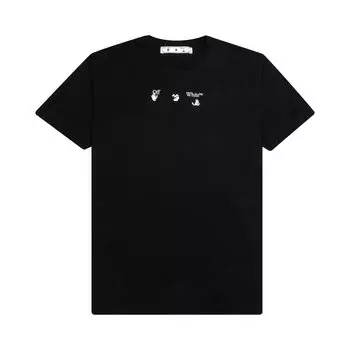 Узкая футболка Off-White Marker Черная