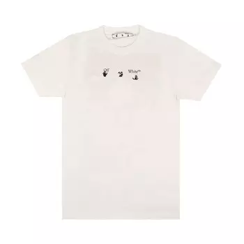 Узкая футболка Off-White Marker, Черная