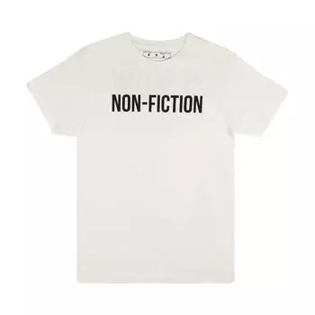 Узкая футболка Off-White Nonfiction, цвет Белый