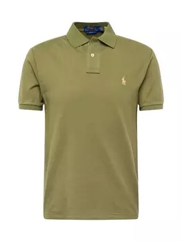 Узкая футболка Polo Ralph Lauren, оливковое