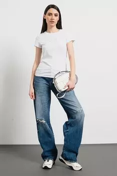 Узкая футболка с логотипом Armani Exchange, белый