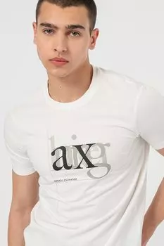 Узкая футболка с логотипом Armani Exchange, черный