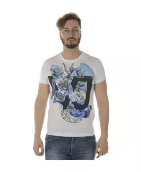 Узкая футболка с принтом 21 Versace Jeans Couture, белый