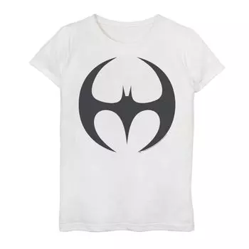 Узкая футболка с рисунком Бэтмена на груди и логотипом DC Comics для девочек 7–16 лет DC Comics