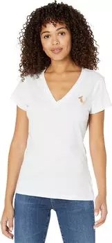 Узкая футболка с V-образным вырезом из фольги Buddha True Religion, белый