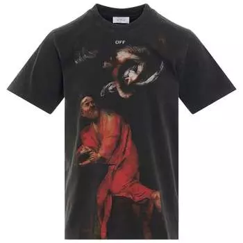 Узкая футболка St Matthew Off-White, черный